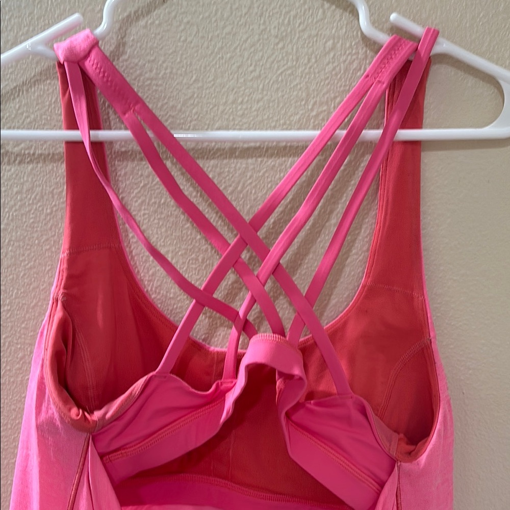 Lululemon Athletica Pink Strappy Back Tank - Picture 2 of 6